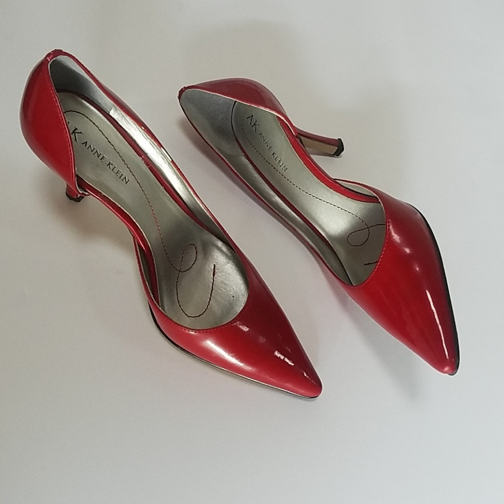 Anne Klein Red Patent Leather Pumps